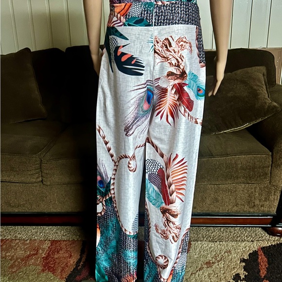 CBR • Medium • Multi-Colors • Sleeveless • Floral/Peacock Design • Jumpsuit •New - Picture 13 of 16